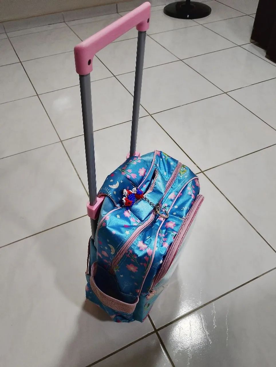 Mochila + Lancheira Infantil Feminina seminova - Foto 4