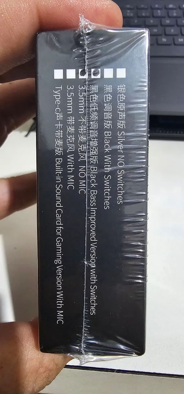 Fone KZ Duonic - Preto. Bass improved  versão com equalizador. Melhor que Castor Pro. - Foto 2