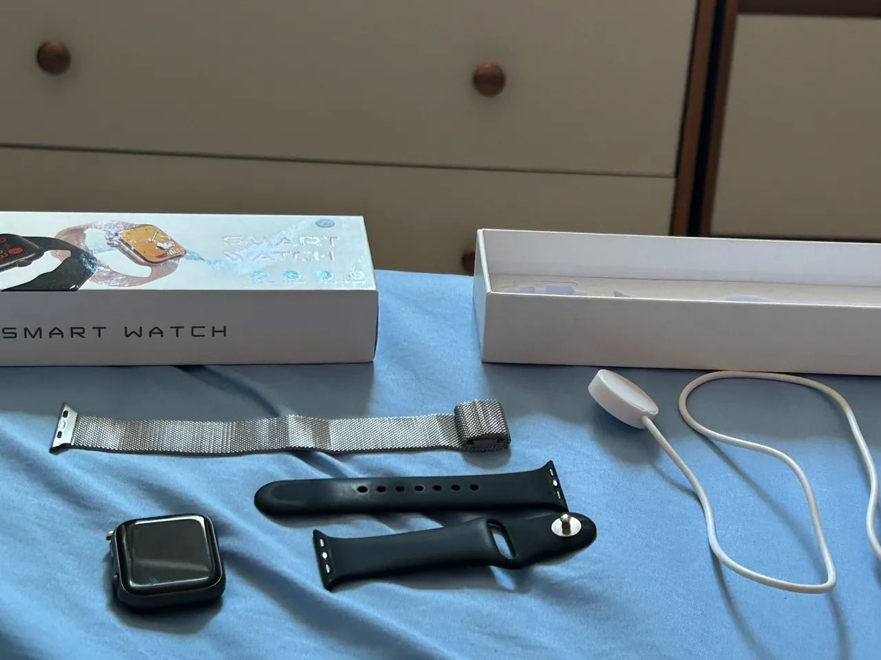 SMARTWATCH X COM CAIXA, DUAS PULSEIRAS E CARREGADOR  - Foto 5