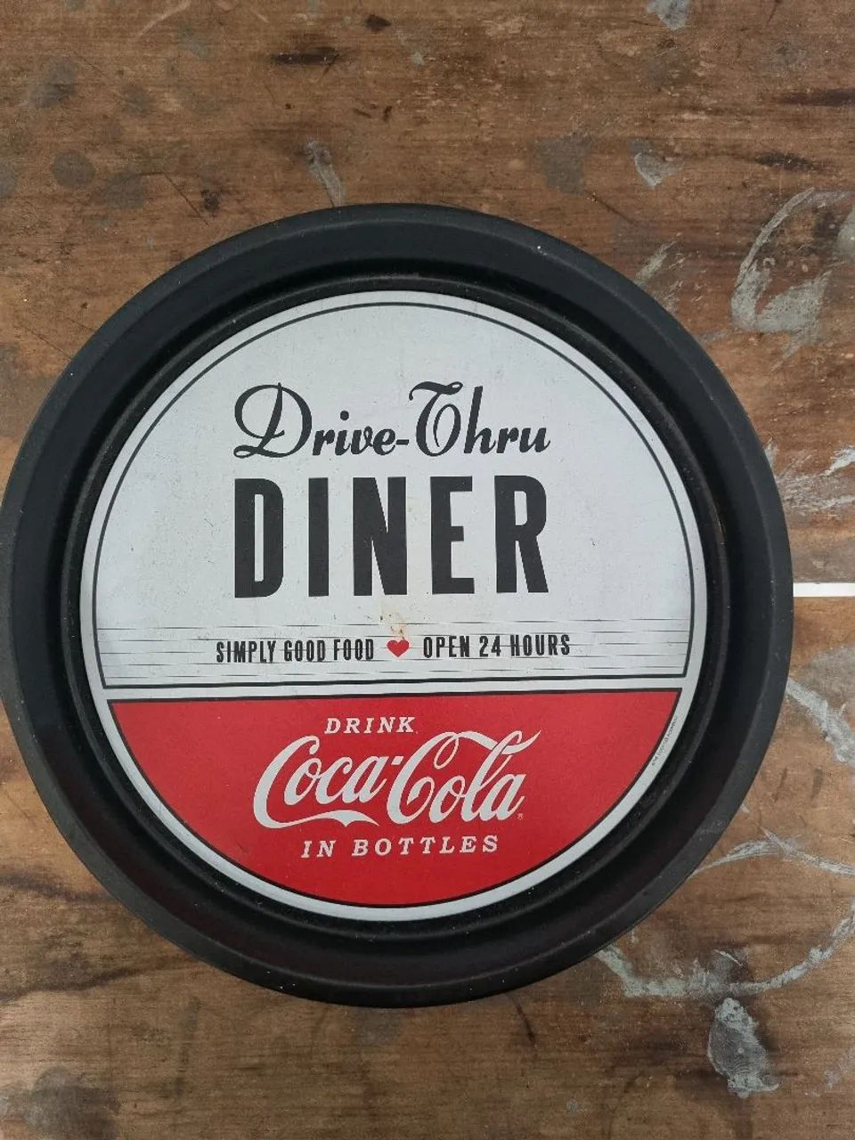 Bandeja de metal Coca-Cola retrô