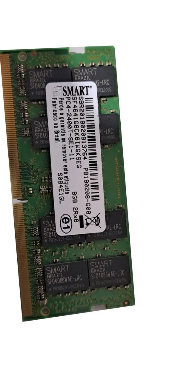 Memória Ram Verde 8gb 1 Smart Sf4641g8ck8iwgkseg