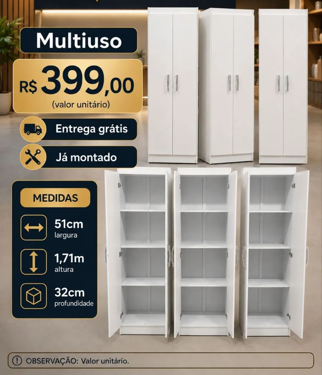 Super Oferta de Armário Multiuso, Aproveite!!