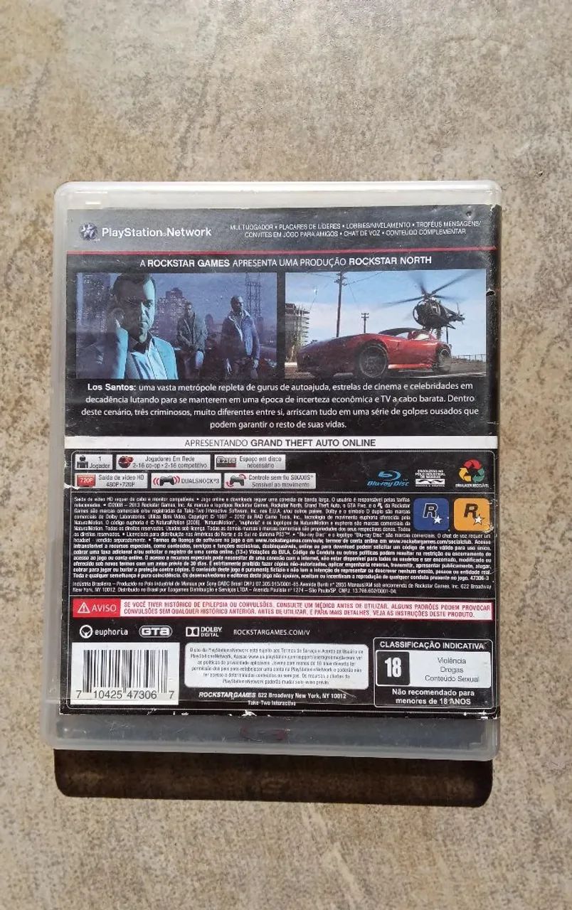 Jogo GTA 5 ps3 - Foto 2