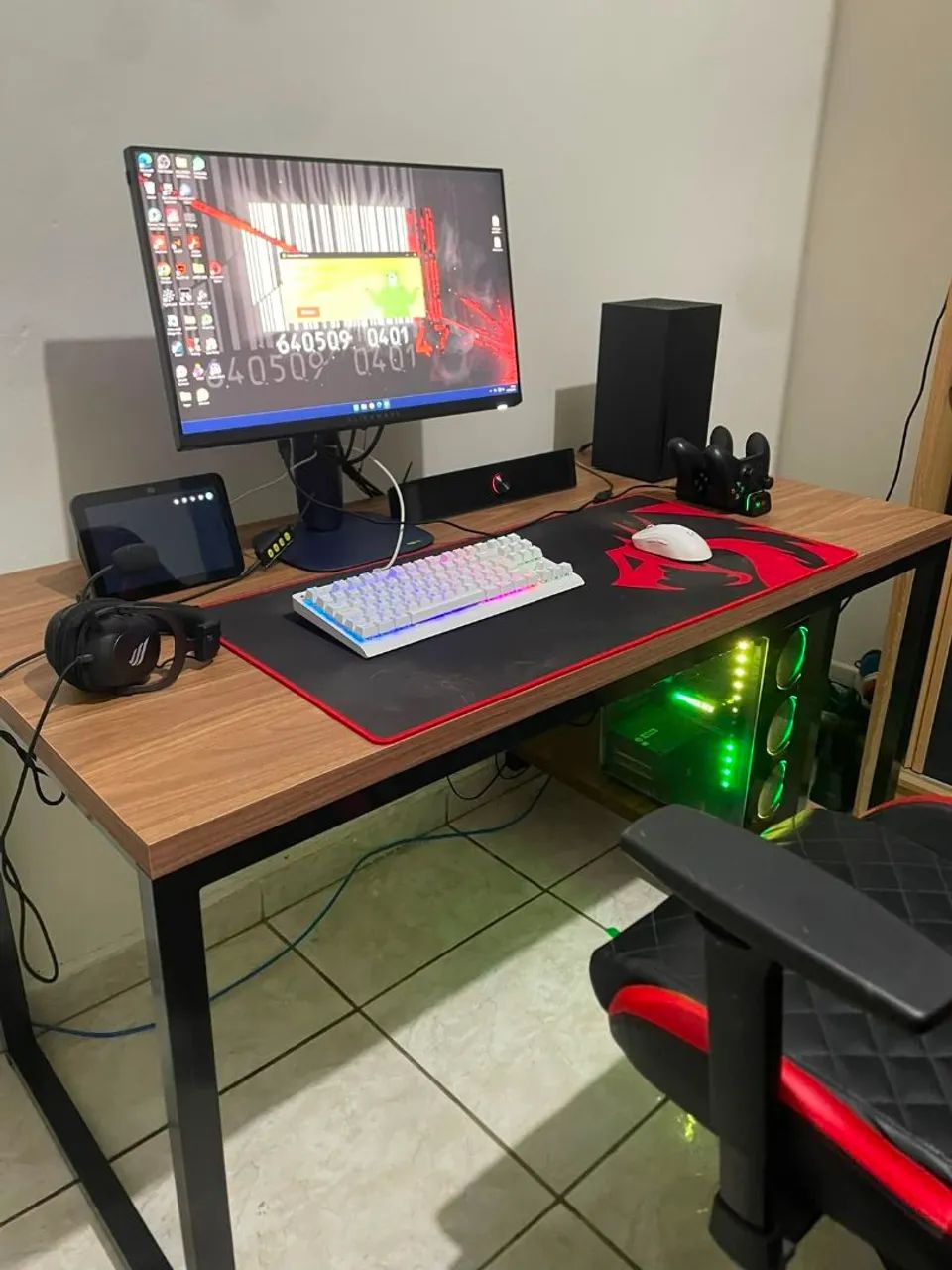 Mesa estilo industrial Gamer 