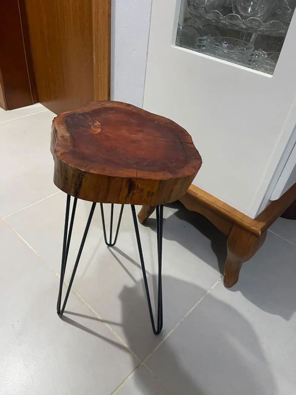 Mesa de canto Rústica com Pés HairpinLeg. - Foto 3