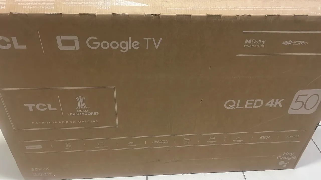 Tv led 55 polegadas TCl Qled Bhuetooth Alexia nova plástico