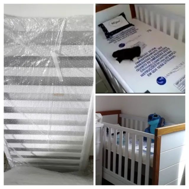 Berço infantil padrão americano - desmontado (sem colchão)