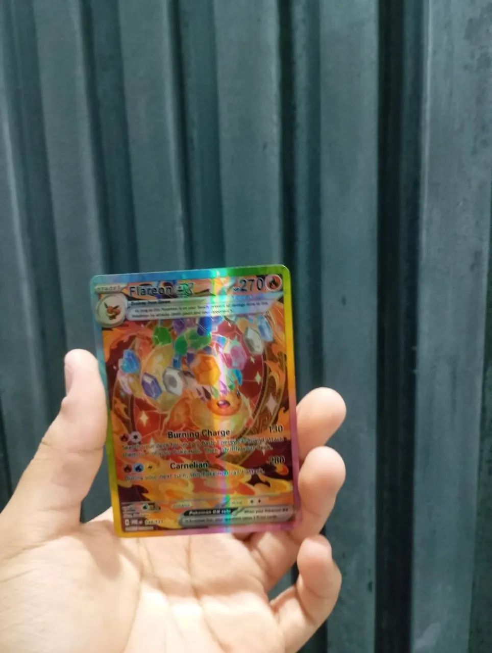 Carta rara Flareon evoluções prismática - Foto 3
