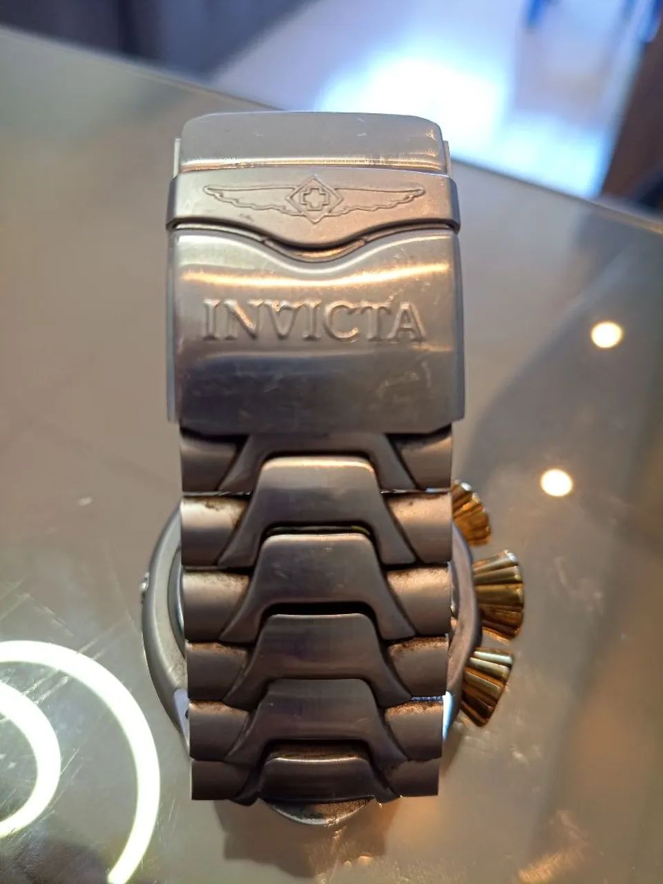 Relógio Invicta Thunderbolt Dourado/Prata - Foto 5