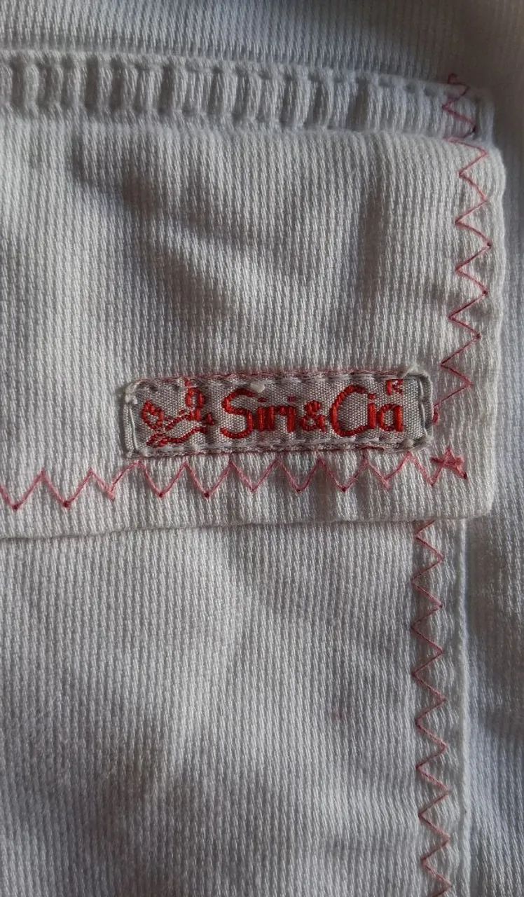 shorts siri & cia branco infantil g - Foto 4