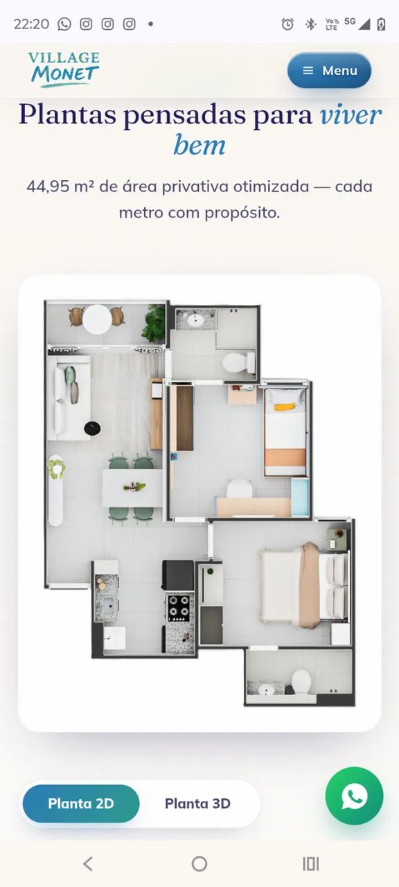 Apartamentos de 2 suítes com varanda, elevador e vaga privativa. Lazer completo - Foto 2