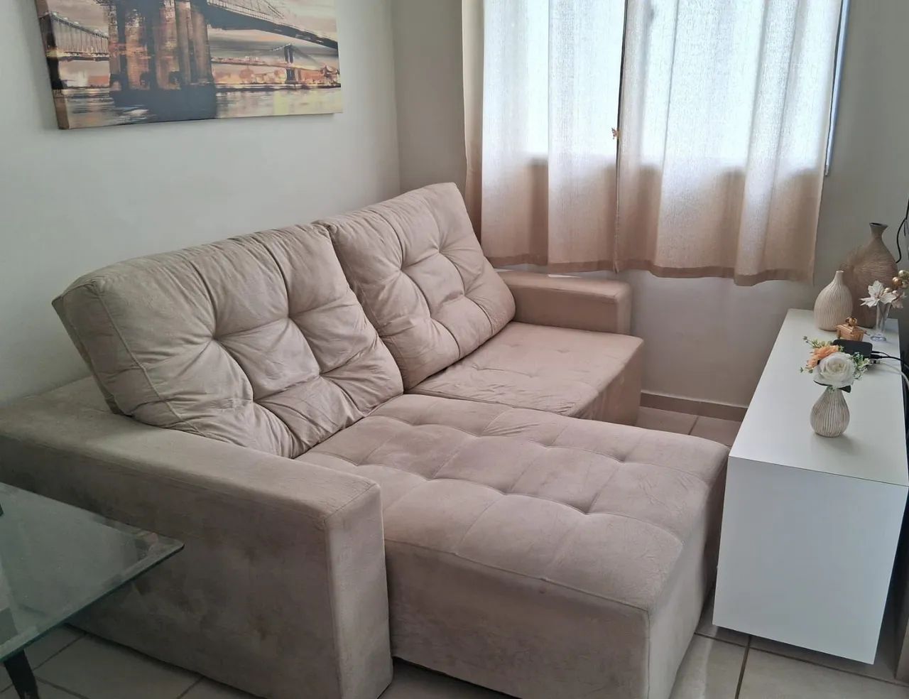 Semi-New Reclining Sofa453011469962455042