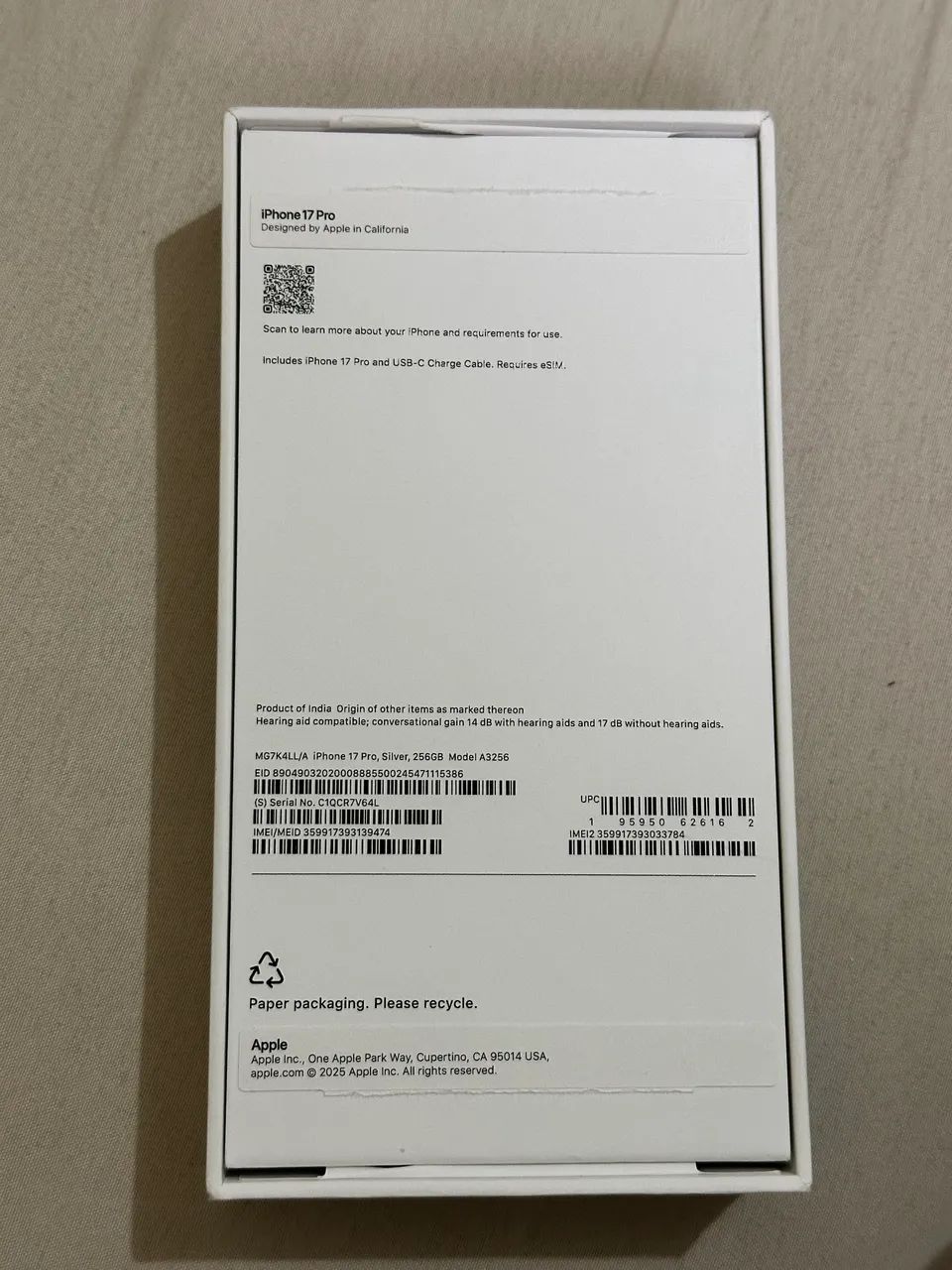 Caixa IPhone 17 Pro Silver  - Foto 2