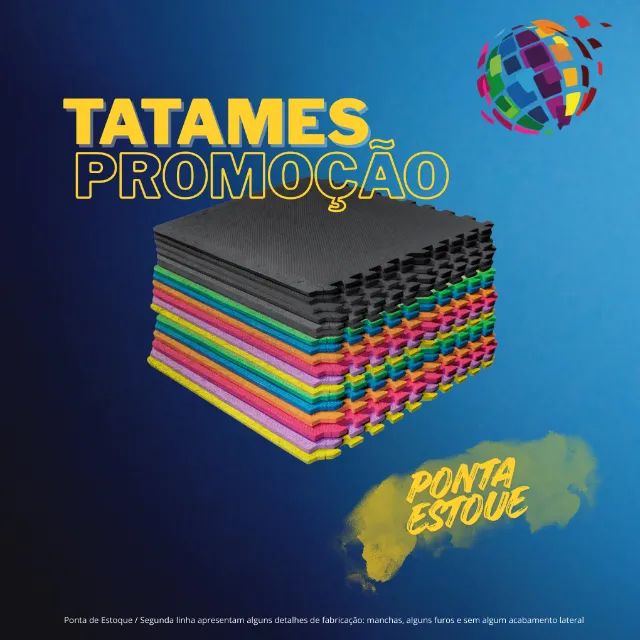 TATAMES PONTA ESTOQUE 1X1 EM PROMOÇÂO