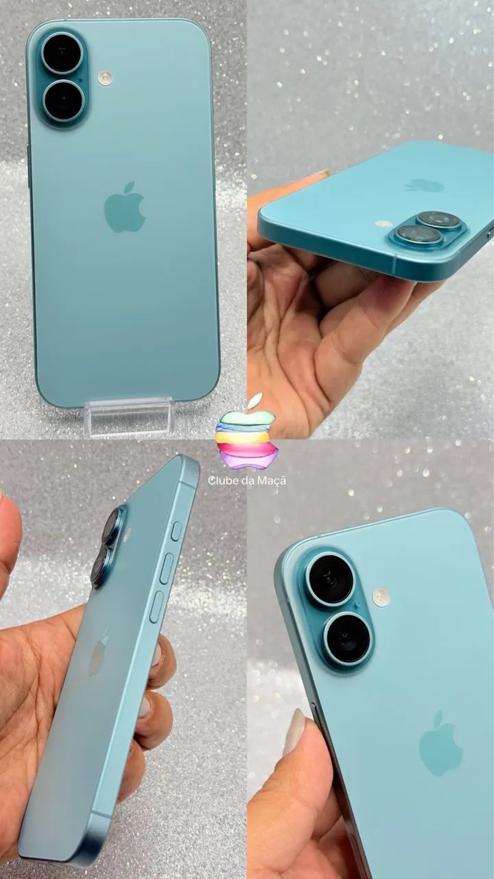 iPhone 16 128gb teal bateria 96% - Celulares e Smartphones - Pedro