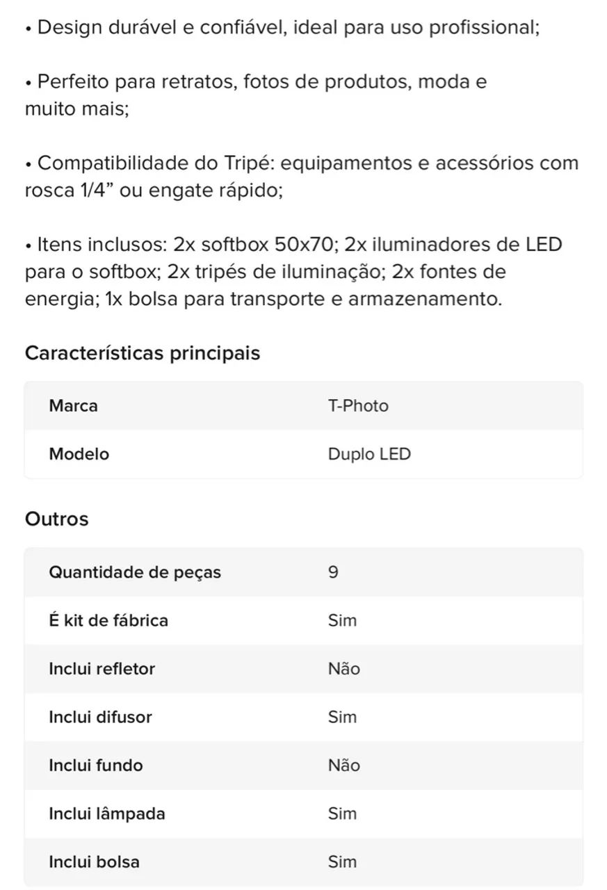 Kit de iluminação  - Foto 3