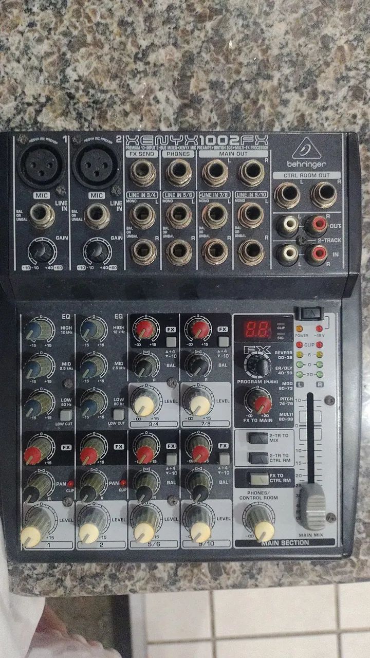 Mesa de som xenyx 1002fx