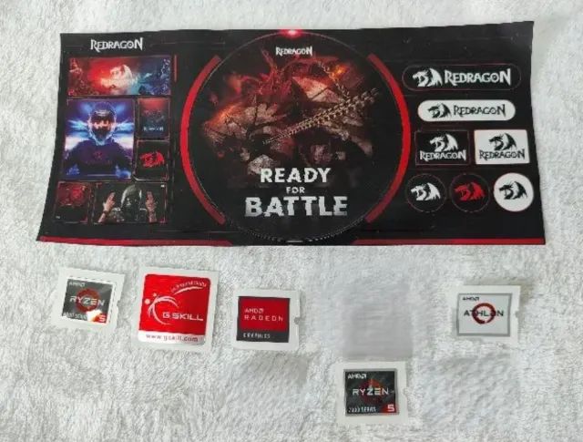 Adesivos Amd Ryzen 5 7 Radeon G.skill Redragon