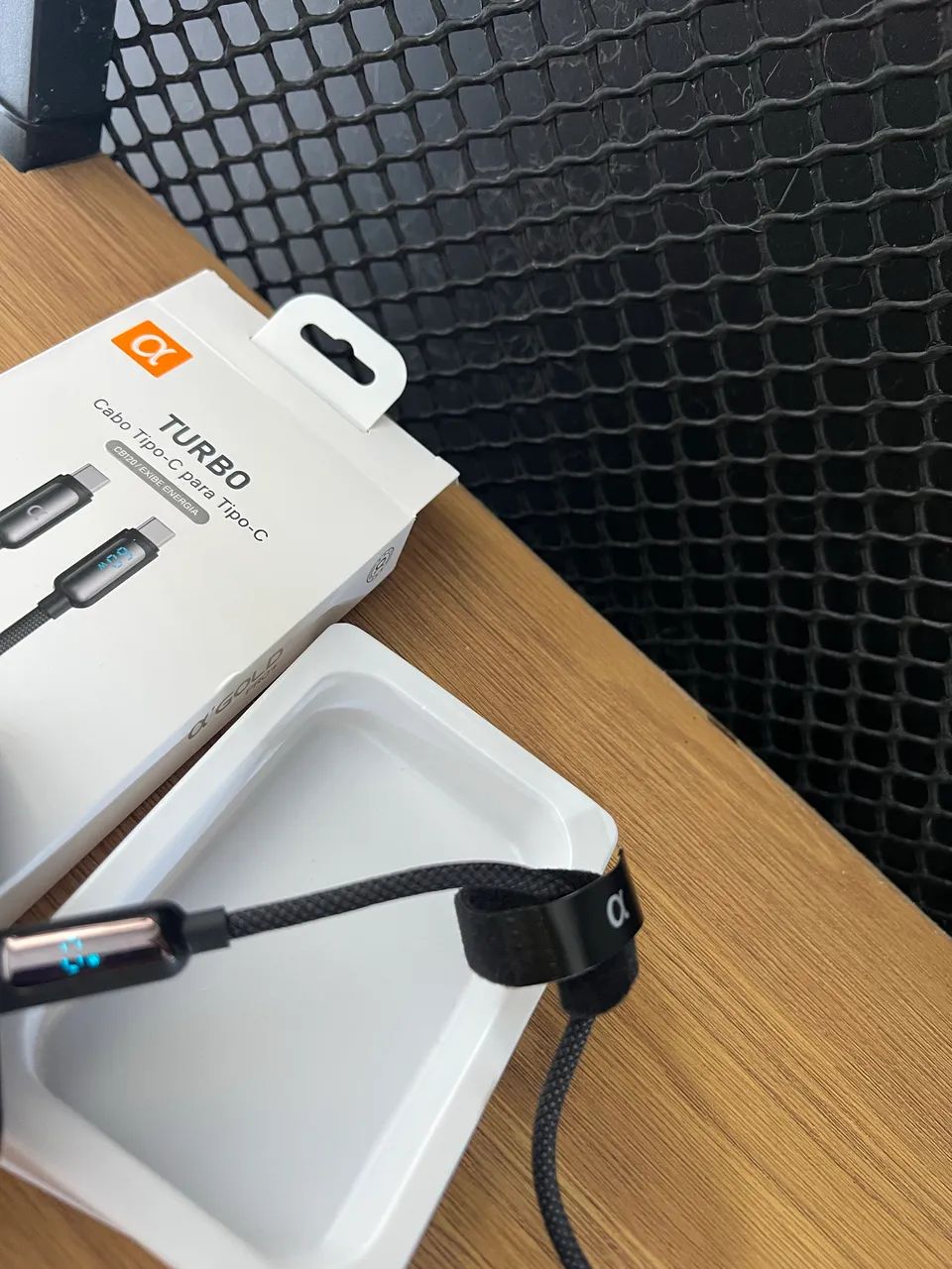 Cabo USB-C Tipo C 60w Trançado De Nylon Compativel com Iphone 1 - Foto 4
