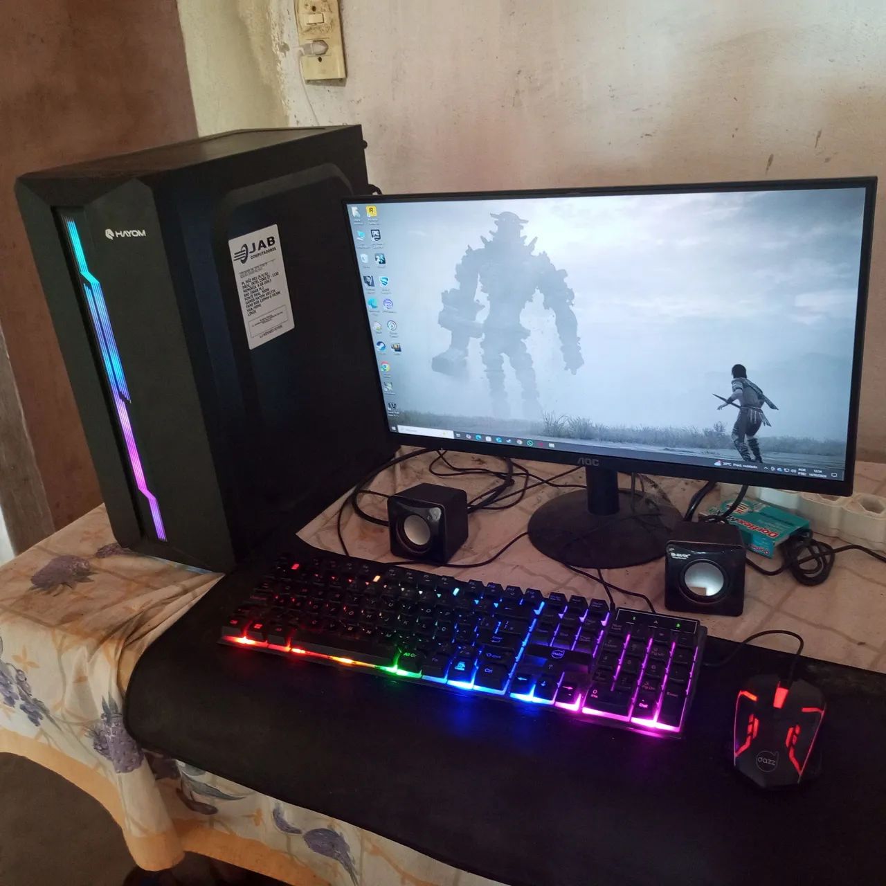 Pc completo, não têm placa de vídeo.