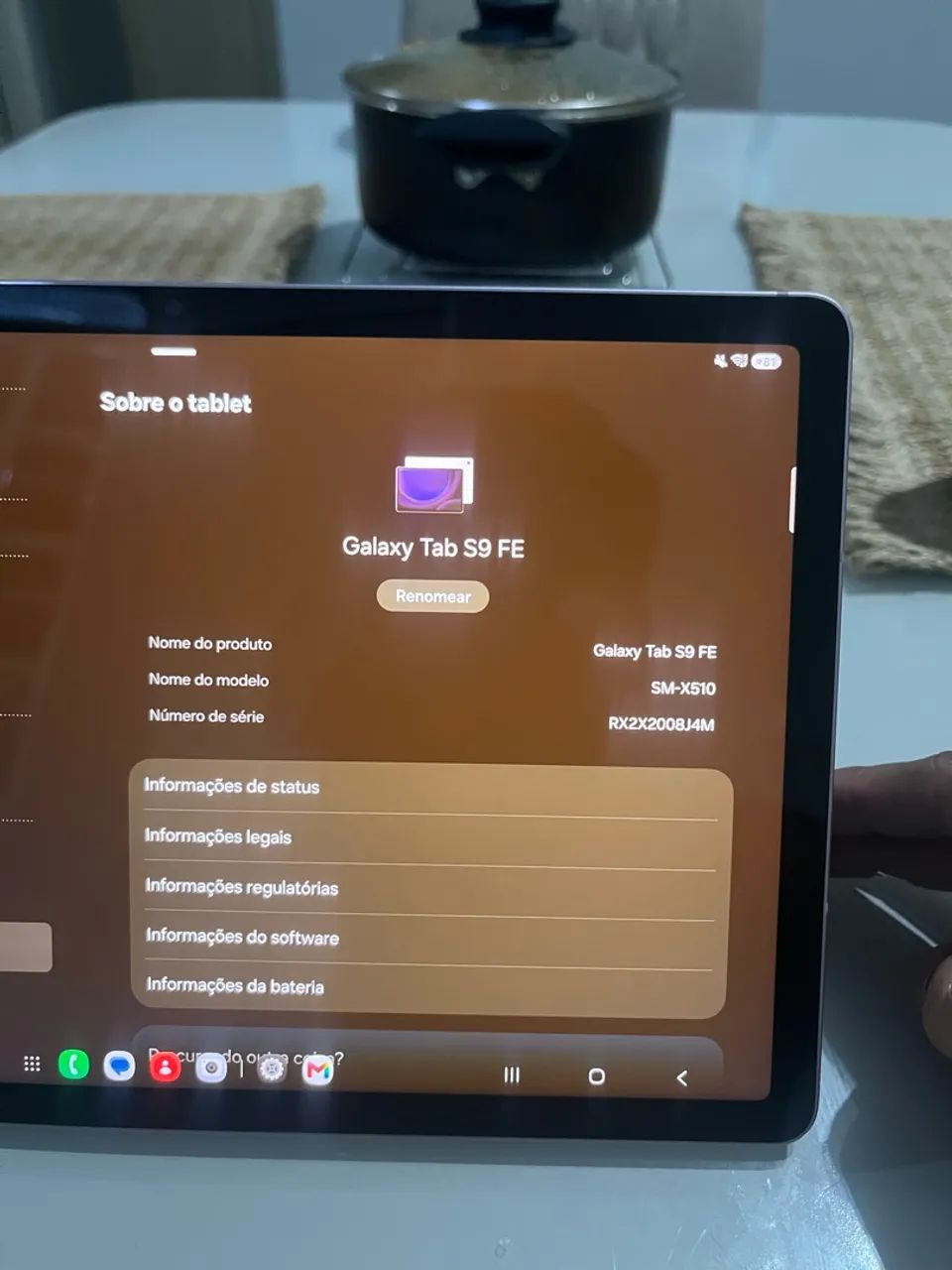 Vendo: Samsung Tablet S9 FE, 128GB - Foto 3