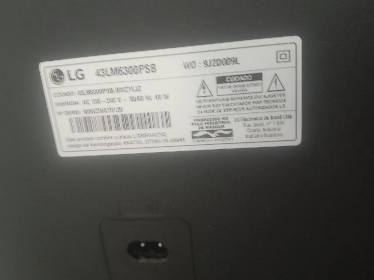 TV LG 39P C/DEFEITO TROCAR CABO FLEX  - Foto 3