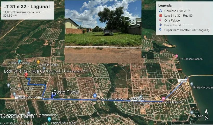 2 Lotes Planos em Luzimangues - 324 m² | Prontos p/ Construir