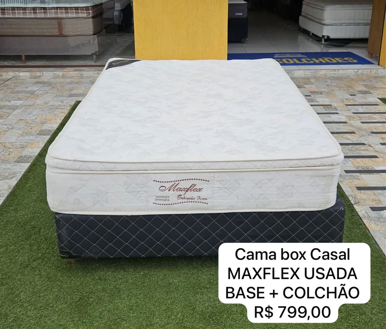 Cama Box Casal MAXFLEX USADA - ENTREGO 