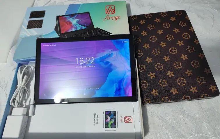 Tablet Amiyo A06 Plus 256GB 8GB RAM 10" Completo com capa e Teclado - Foto 4