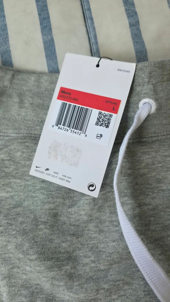 Bermuda Moletom Nike Original Novo e com Etiqueta G - Foto 2