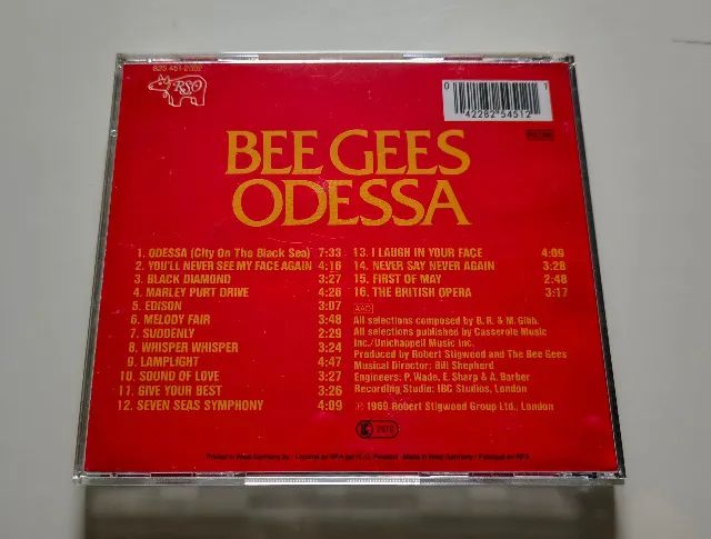 CD Bee Gees - Odessa - RSO - Made in Germany - Foto 3
