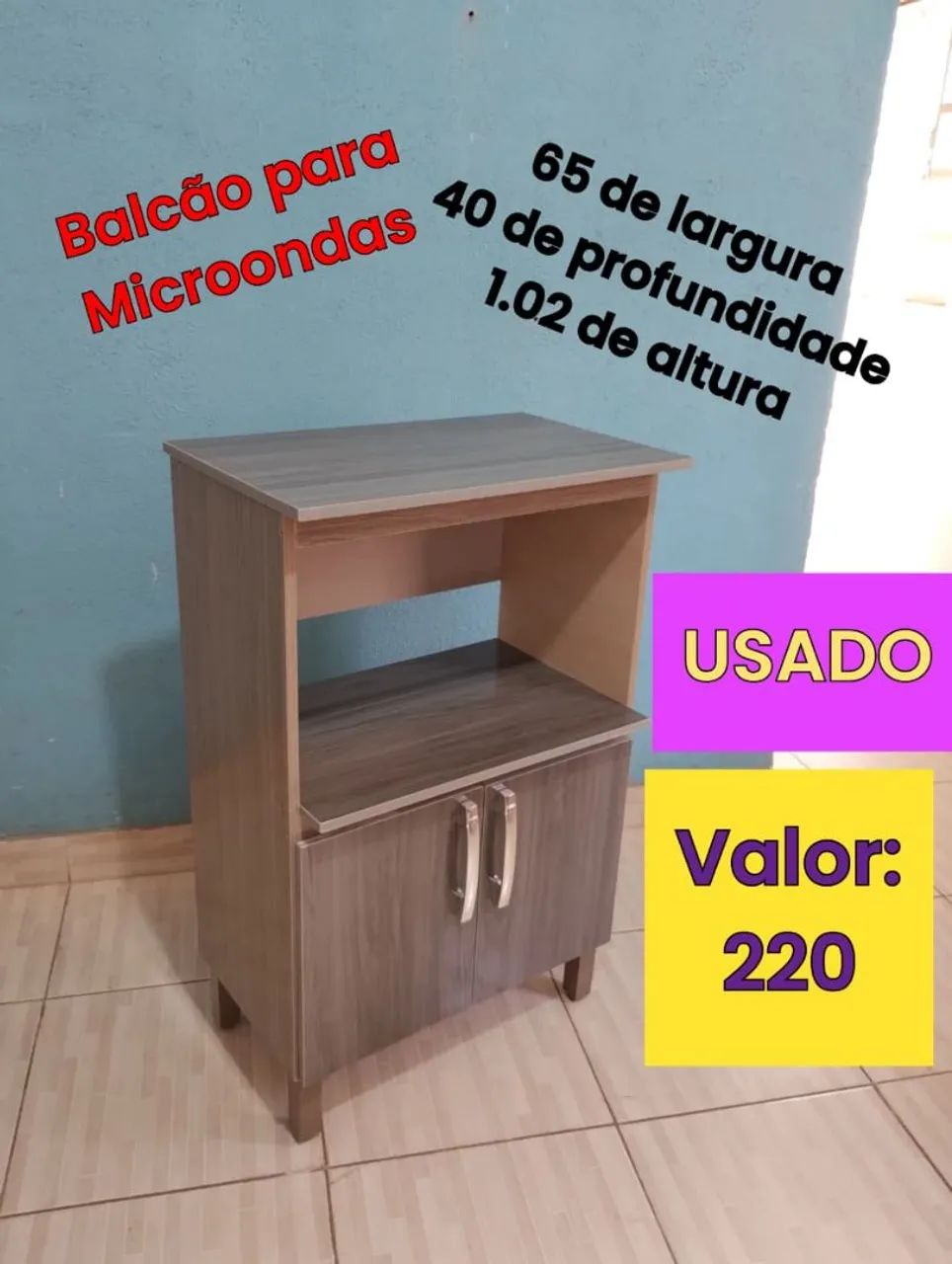 Balcão p Microondas - ENTREGO  - Foto 2