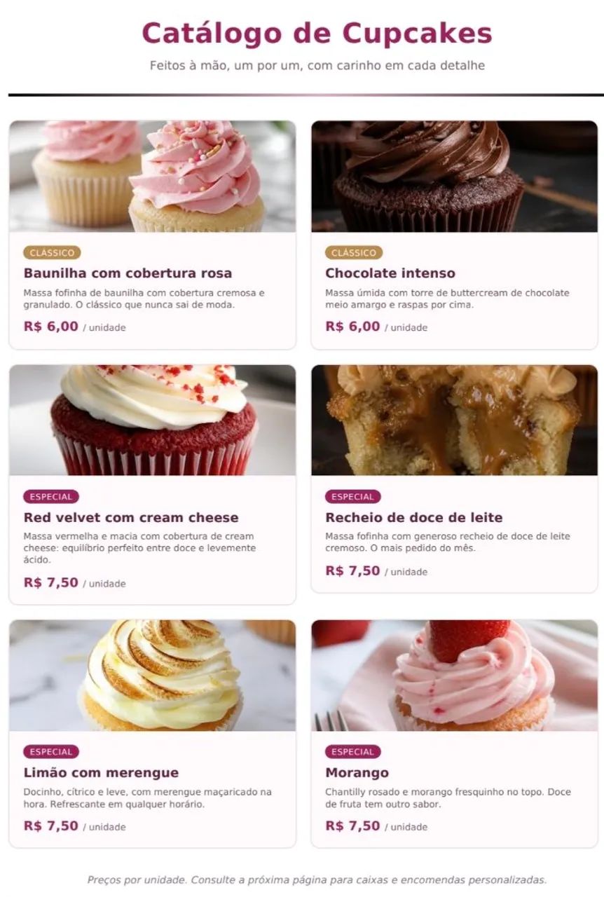 Cupcake para festa e eventos 