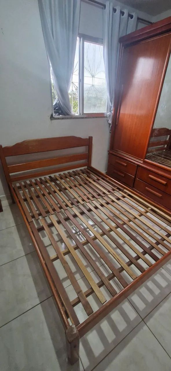 Cama de casal em madeira  - Foto 3