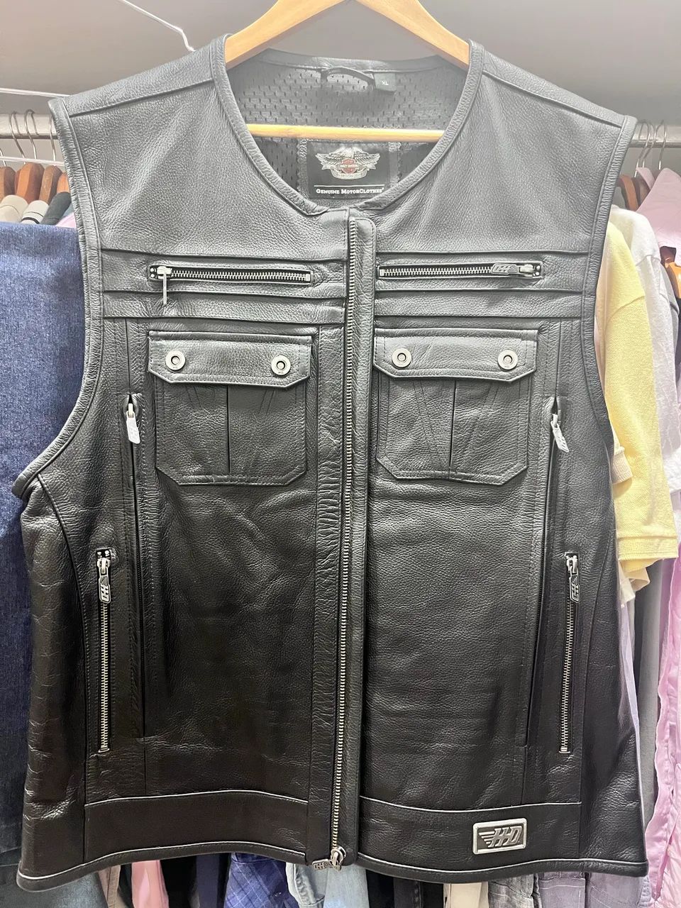 Colete couro - Harley Davidson