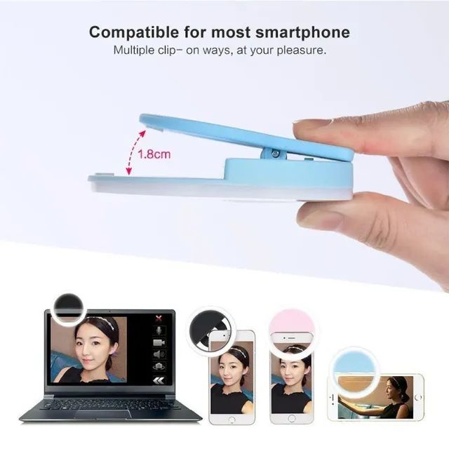 Led Flash Para Selfie, Led Para Celular Ring Light Sg-11 - Foto 4