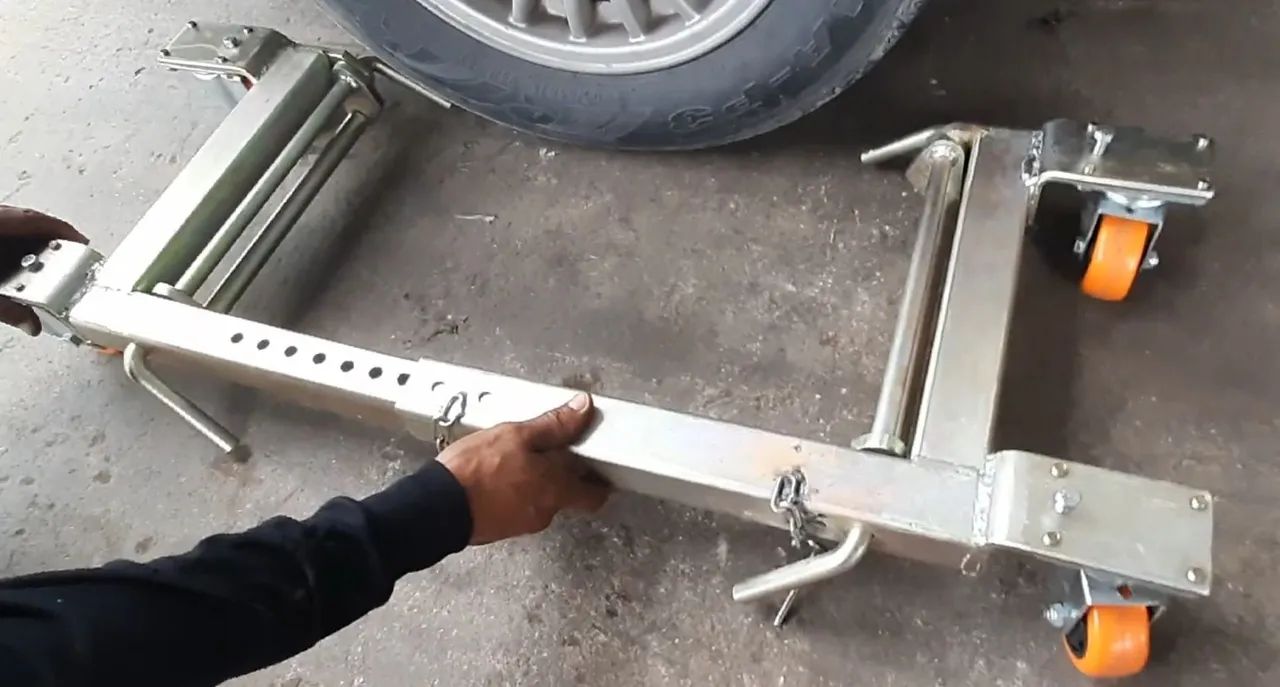 Patins para movimentação de carro para o guincho (prancha)