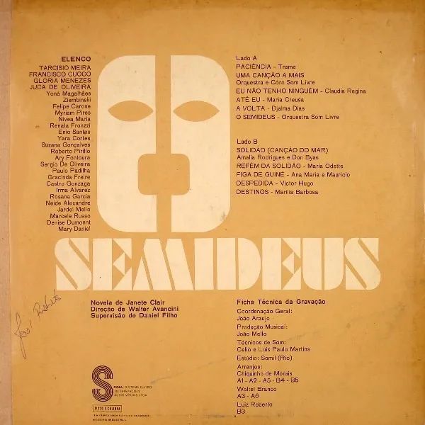 disco de vinil Semideus  - Foto 2