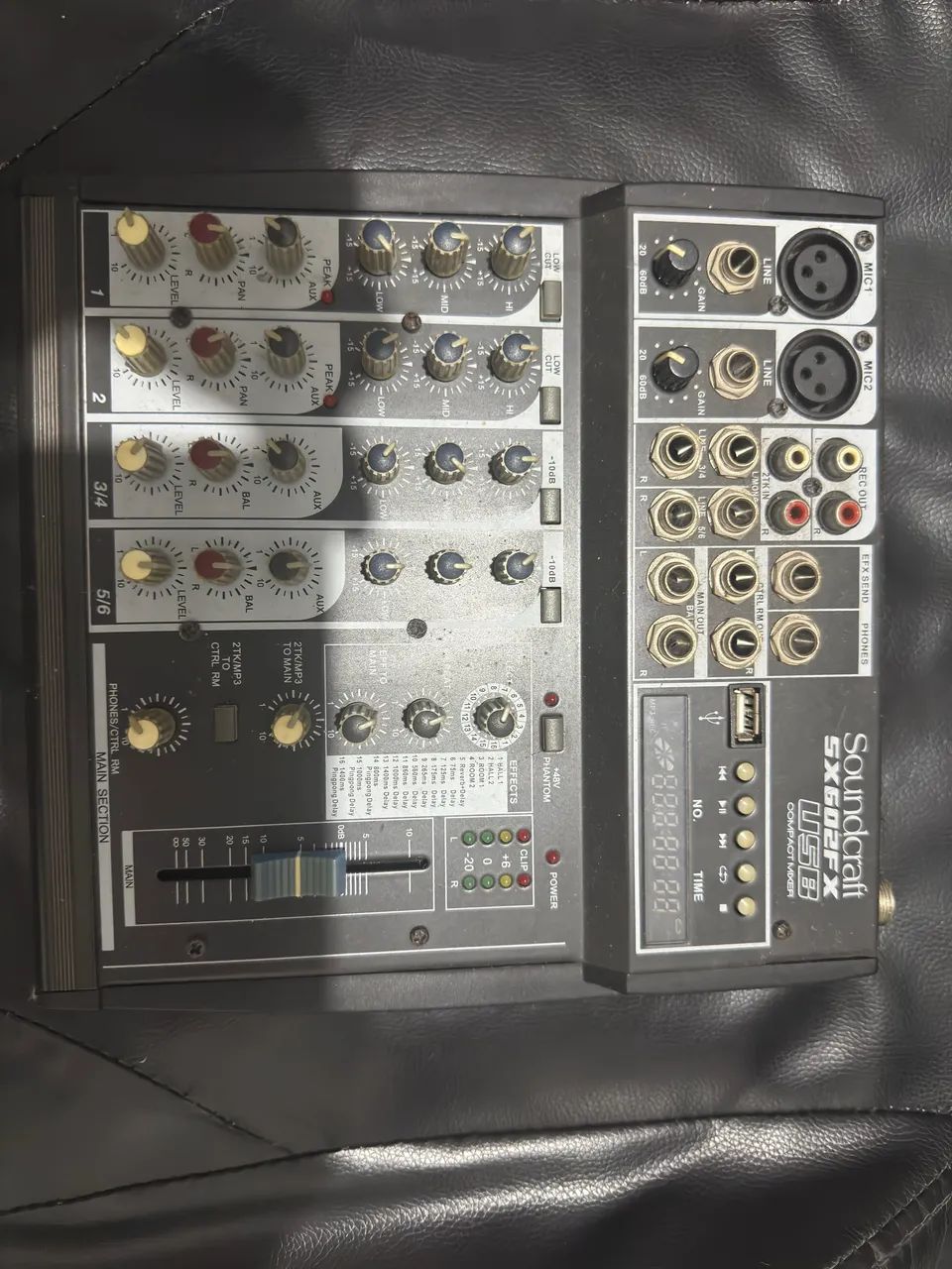 Soundcraft 6-channel mixing console
