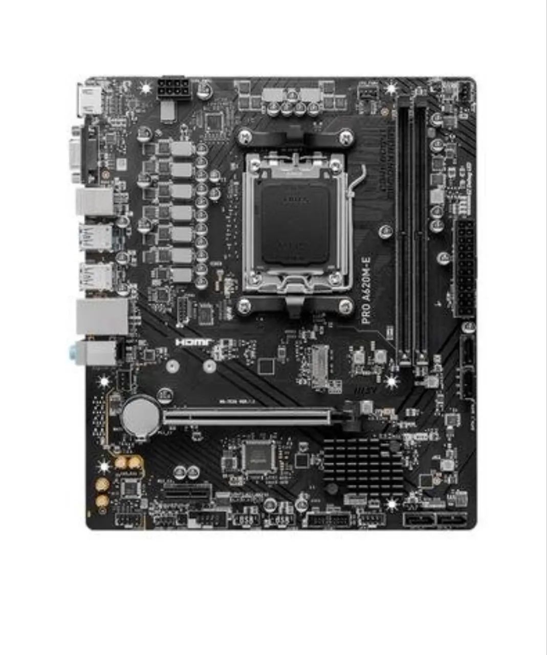 Placa-Mãe MSI PRO A620M-E, DDR5, M-ATX, AMD - Foto 2
