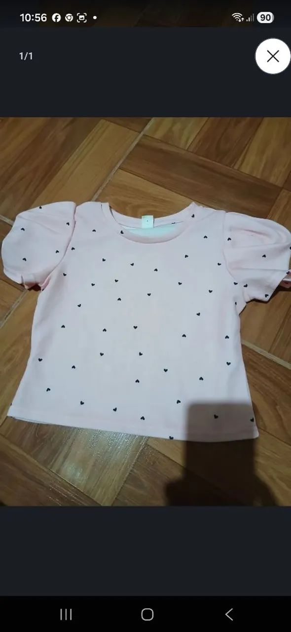 Blusa nova 15 reais infantil 
