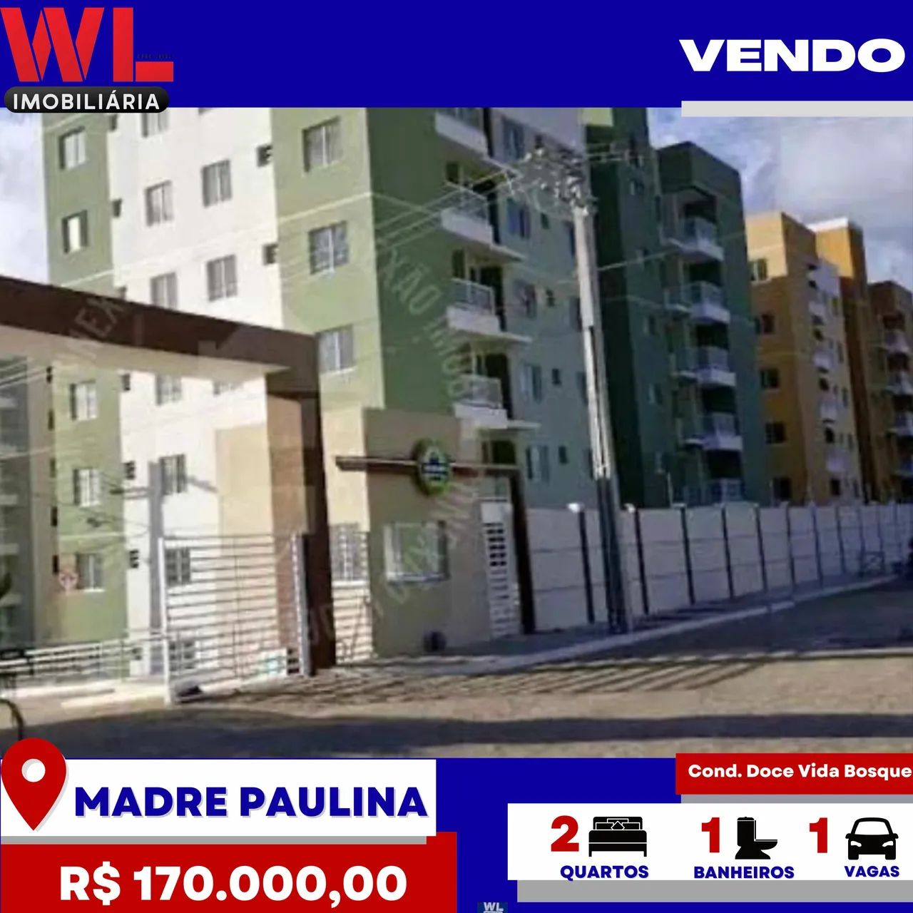 Vendo - Apartamento próximo a UFS, na Madre Paulina 