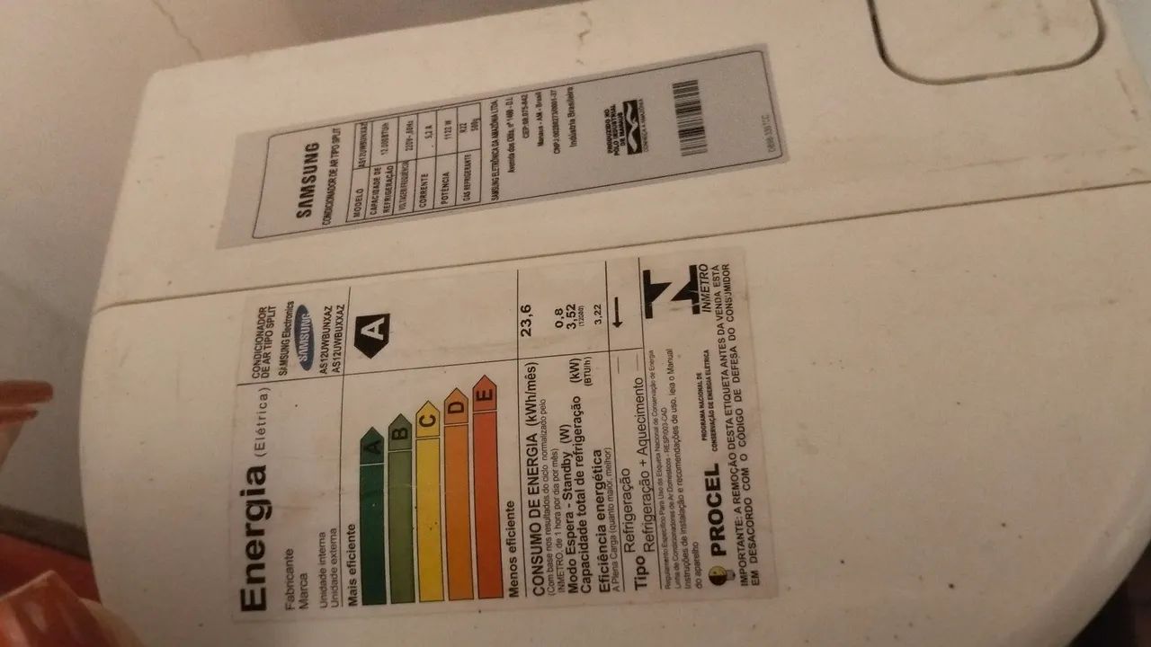 Vendo ar condicionado Samsung 12000 BTUs , 220 volts  - Foto 5