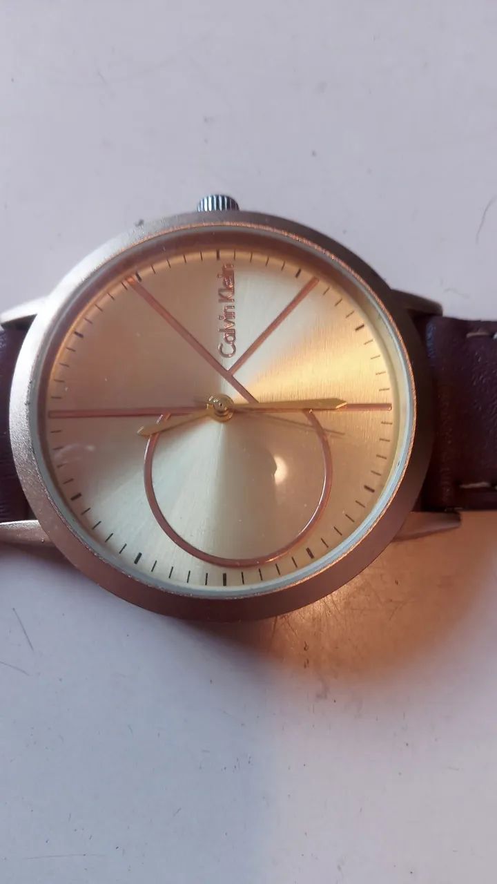 Relógio Masculino - Pulseira de couro - Foto 4
