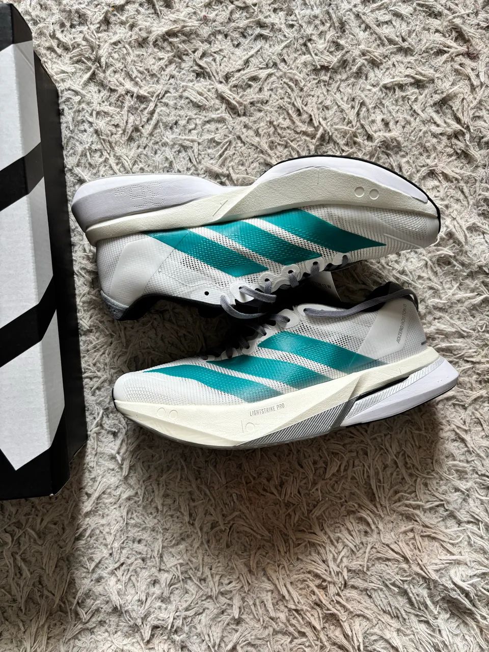 tênis adidas adizero boston 13 teal grey azul - Calçados