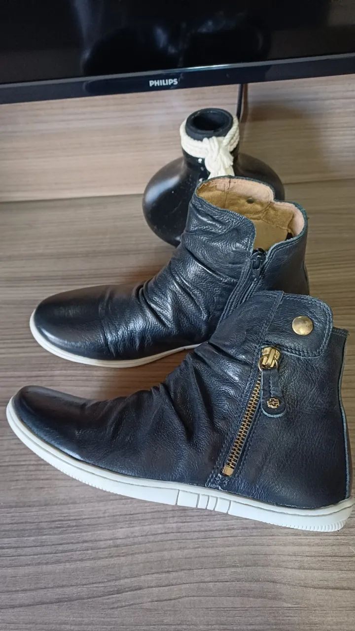 Bota de couro Perlatto n.35 - Foto 4