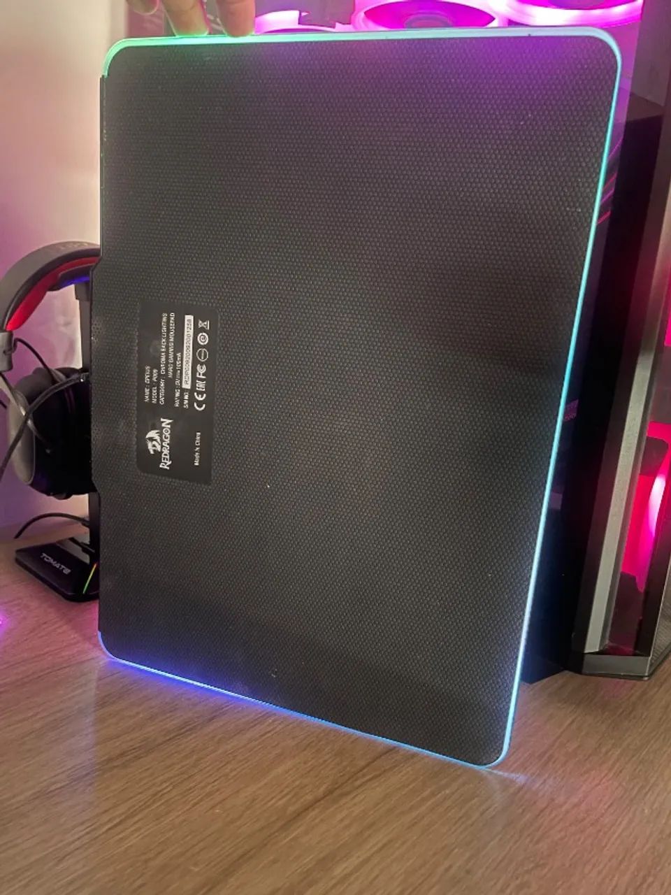 mousepad redragon epeius rgb gamer - Foto 4