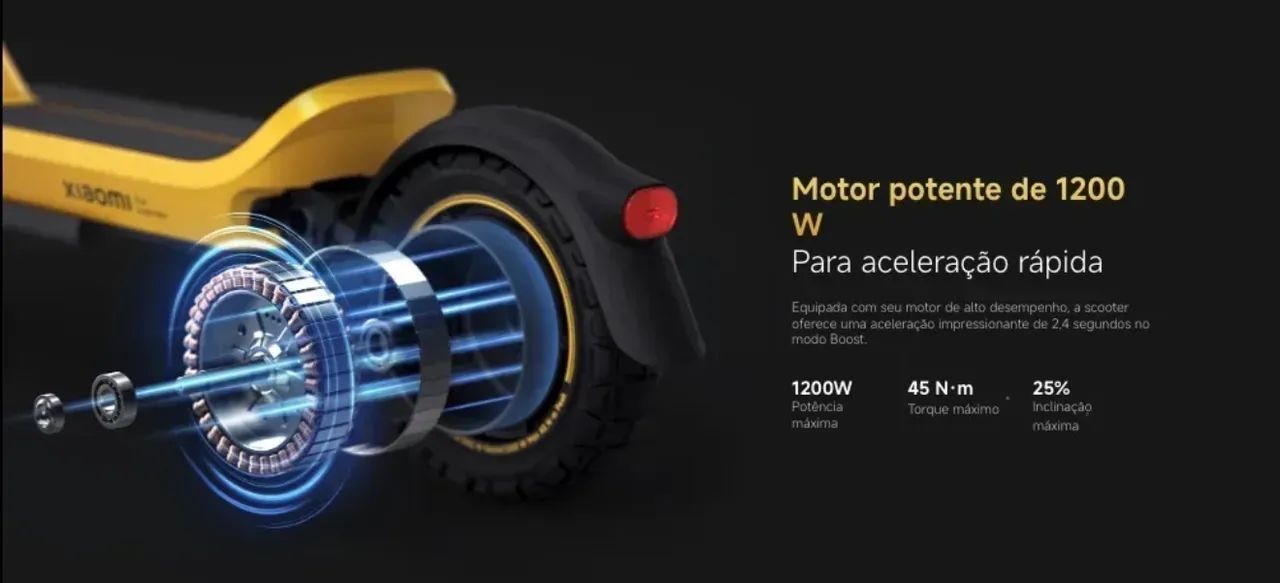 Patinete Elétrico Xiaomi 6 Ultra - Novo na Caixa  - Foto 6
