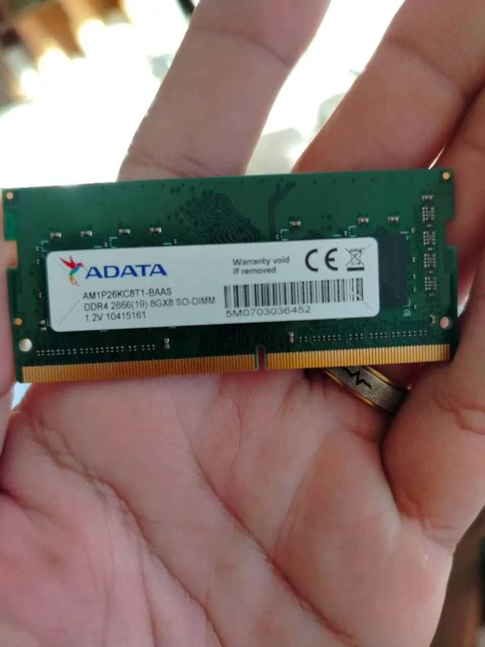 Memória Ram 8GB ddr4 notebook 