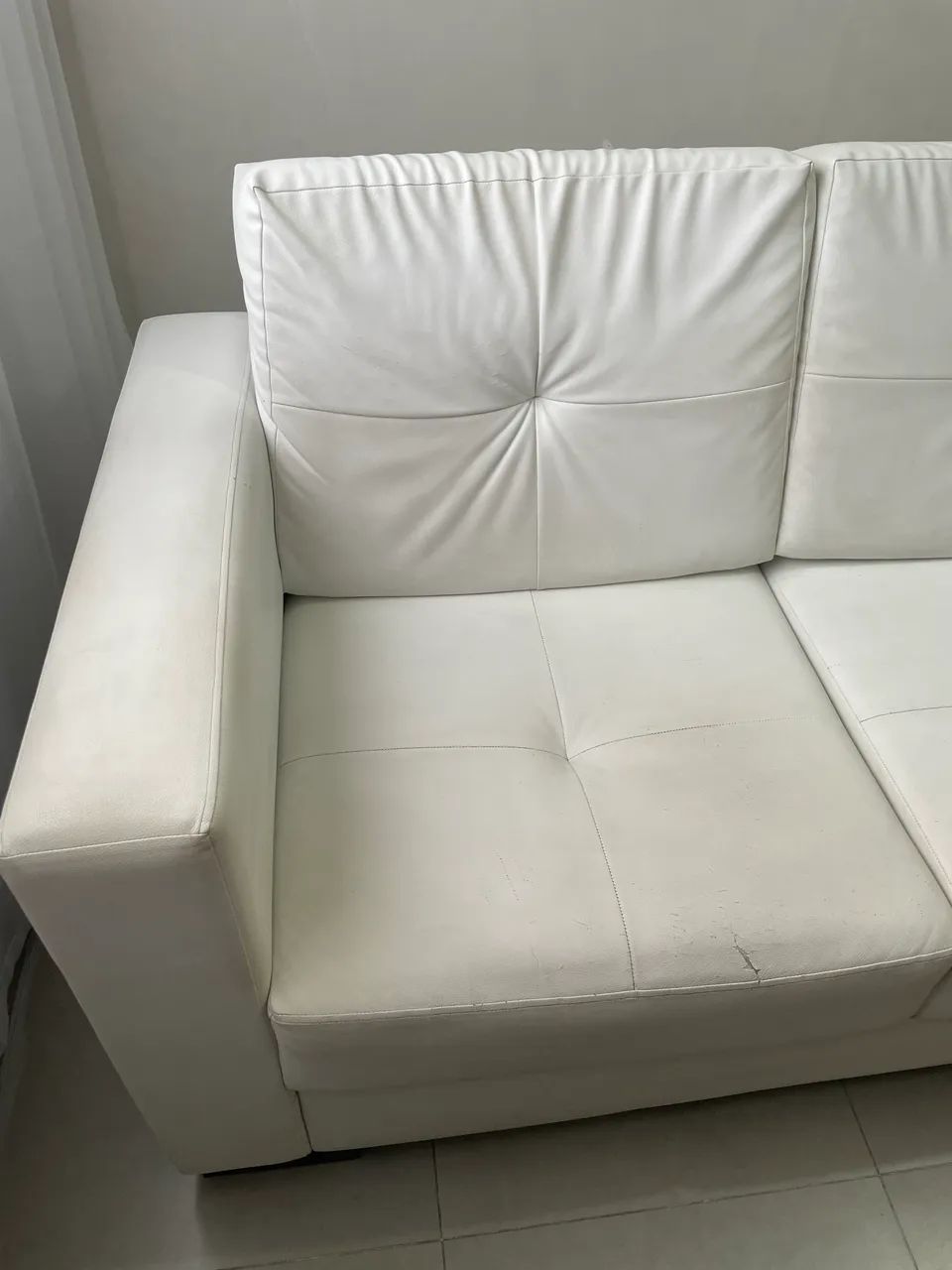 SOFÁ BRANCO CORINO 2,30  - Foto 2
